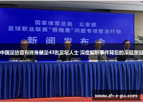 中国足协宣布终身禁足43名足坛人士 深度解析事件背后的深层原因